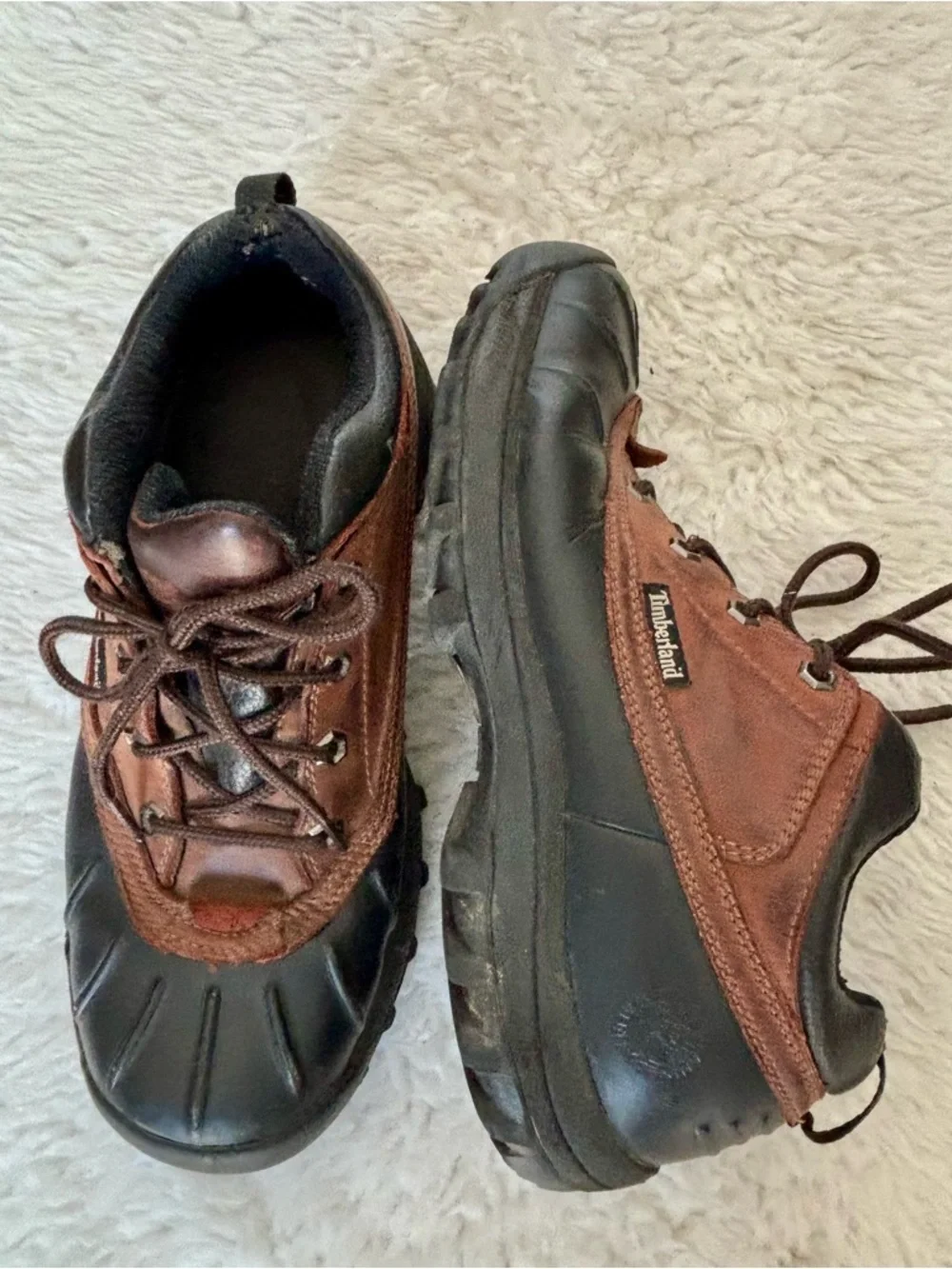 Timberland Brown and Black Genuine leather Lace-Up Chukka Boots Size 9 M